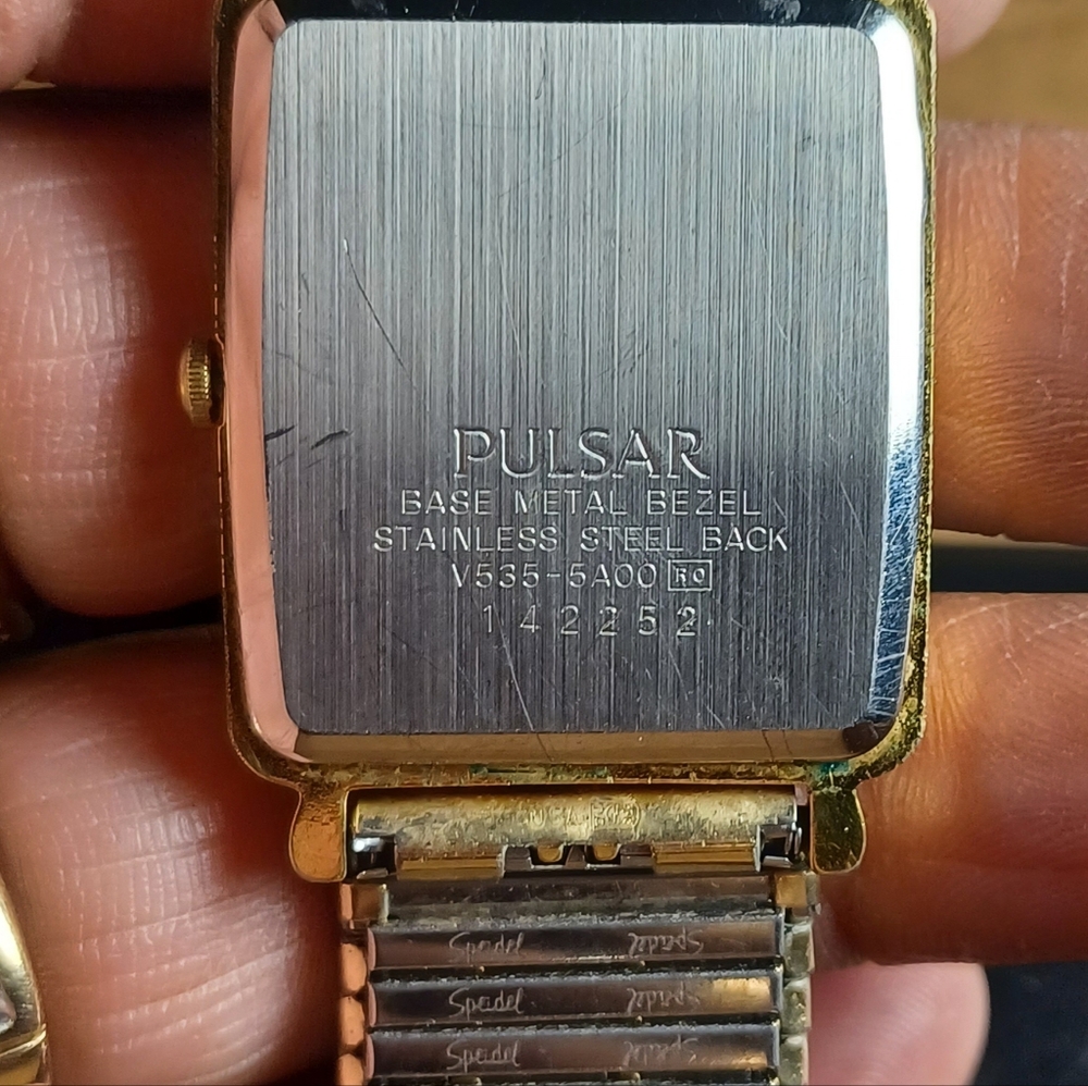 Pulsar Rectangular Moonphase Watch - image 6